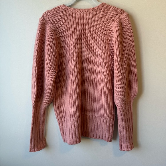 Woman’s Venus Pink V Neck Sweater Size XL - Picture 4 of 8